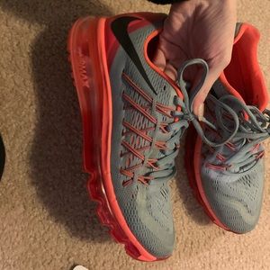 Pink and orange Nike air max’s